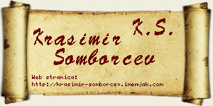 Krasimir Somborčev vizit kartica